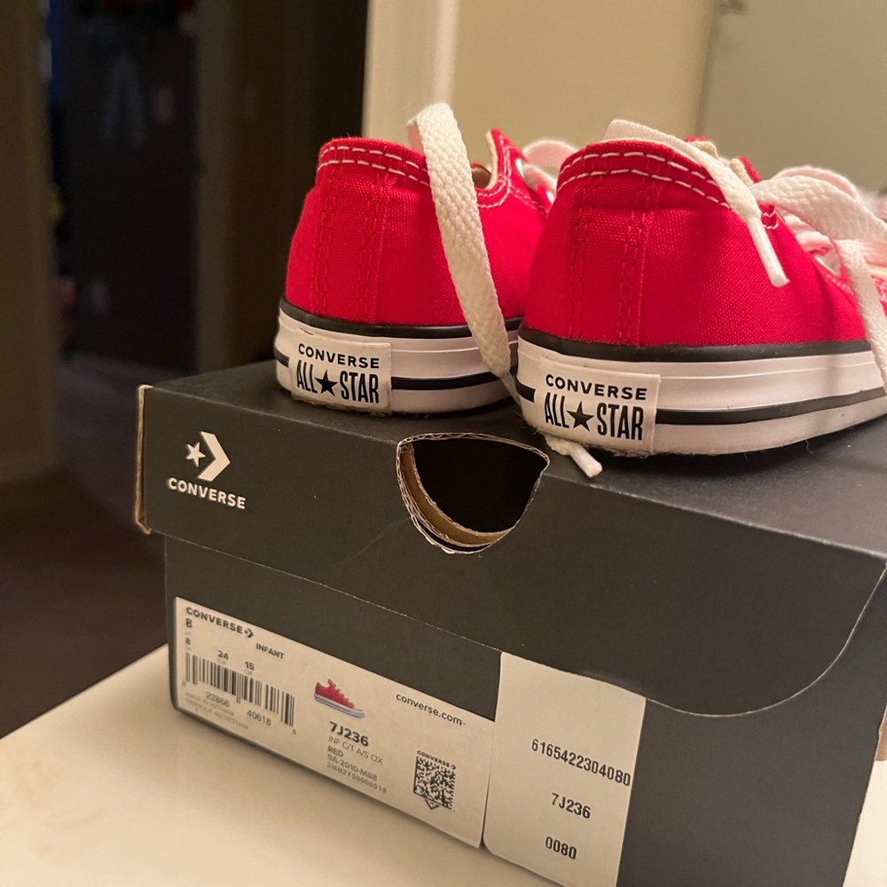 Toddler red converse sneakers